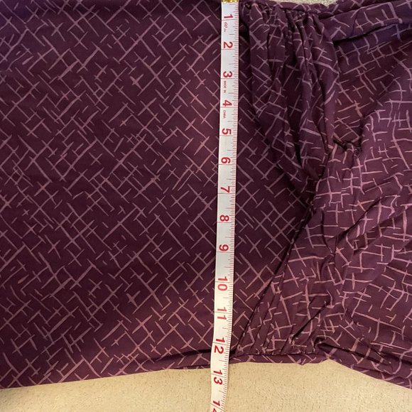 Purple Pencil Wrap Dress - Picture 6 of 10
